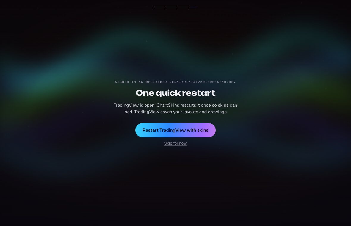 The one quick restart screen