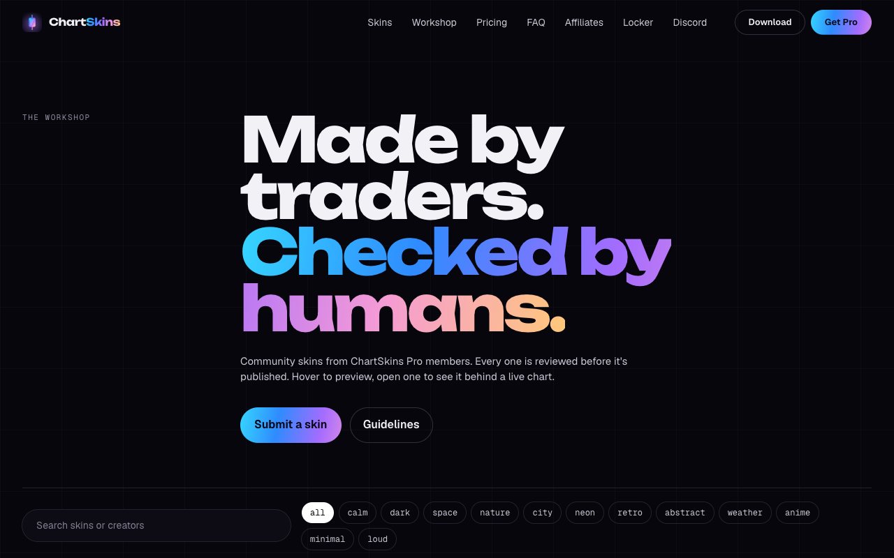 The Workshop page